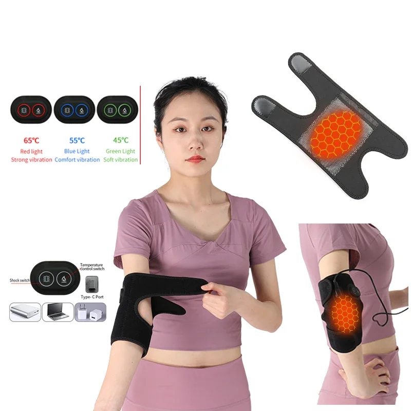 USB Heated Elbow Wrap Elbows Electric Heating Arm Elbow Pad Wrap  Brace Portable Heated Wrist Arm Sleeve Brace Support 2