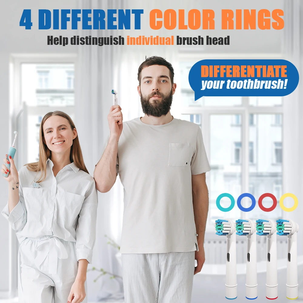 Replacement Toothbrush Heads Compatible with Oral B Braun Daily Clean Professional Brush Heads Nozzles for Oral-B Action Pro 4