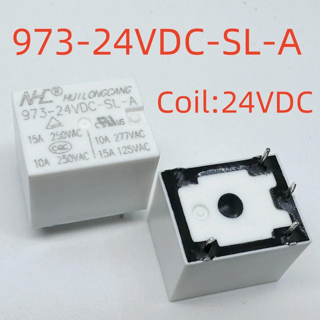 New 973-5VDC-SL-A-X ; 973-9VDC-SL-A ; 973-12VDC-SL-A 973-24VDC-SL-A 973-24VDC-SL-B (T73A-10A/12A/15A) Relay 4pins