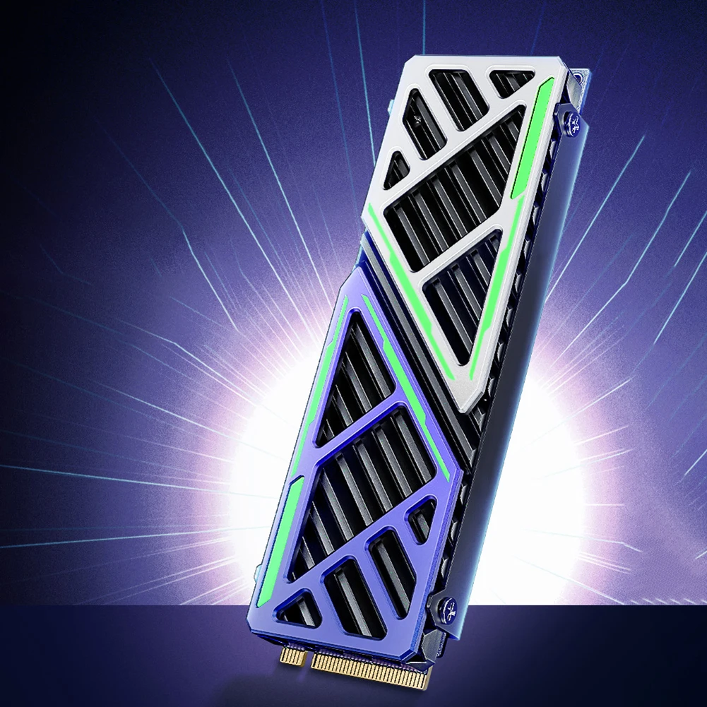 NVME NGFF 라디에이터 마그네슘 알루미늄 합금 PC 효율적인 쿨러, 열 실리콘 패드 M.2 방열판 쿨러, PC/PS5 용