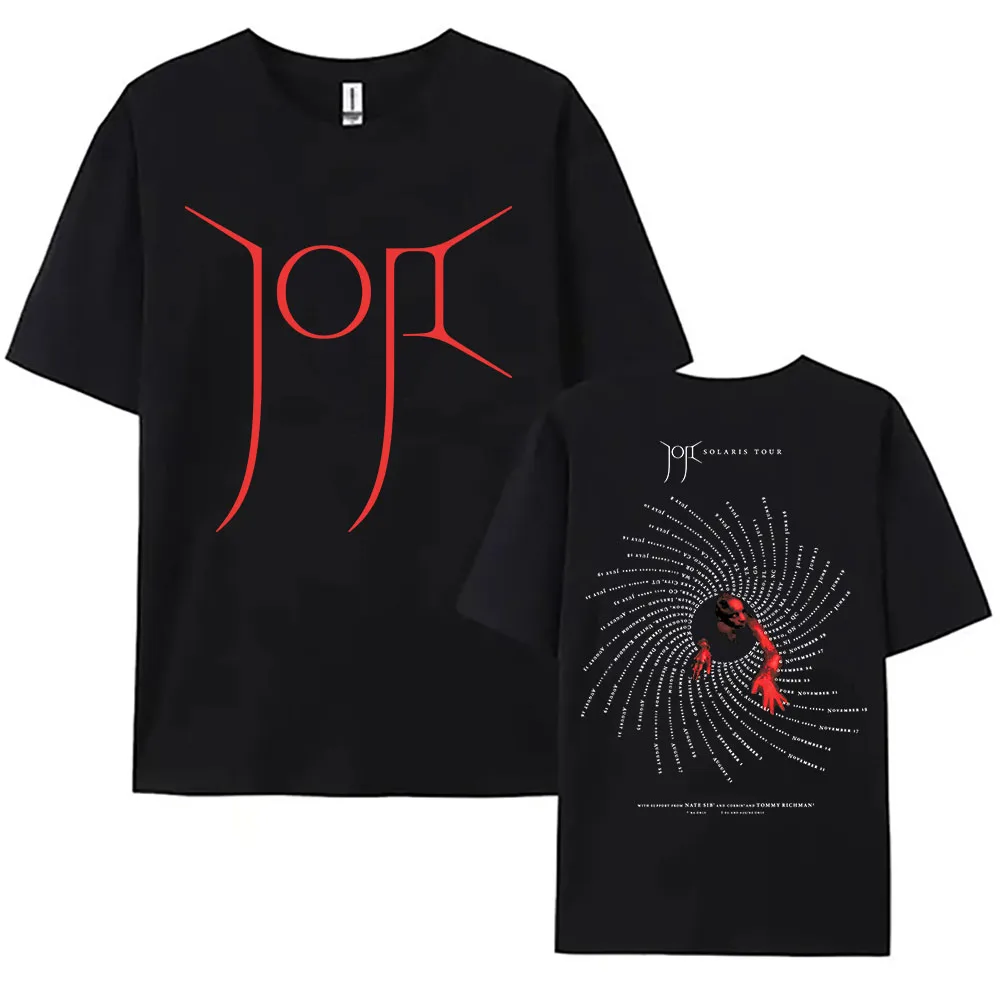 Damenbekleidung Joji Solaris Tour 2026 T-Shirt Sommer Kurzarm Lose Damen-T-Shirts Unisex Streetwear Design Sänger-Print-T-Shirt