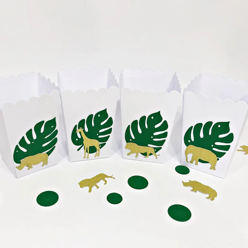 Party Favors & Games animals box party favor box Zoo popcorn box zoo