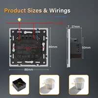 BSEED Wifi Wall Smart Switches 1/2/3/4Gang Mechanical Click Buttons Tuya Smart Life App With EU Power Sockets USB Glass Frames - Image 4