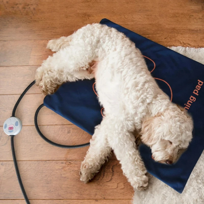 Waterproof Pet Heating Pad Electric Blanket Dog Cat Winter Warmer Pad 45&times;60cm Adjustable Temperature Dog Mattress US/UK/EU pet blanket,pet bed mat,pet mattress,pet heated mat