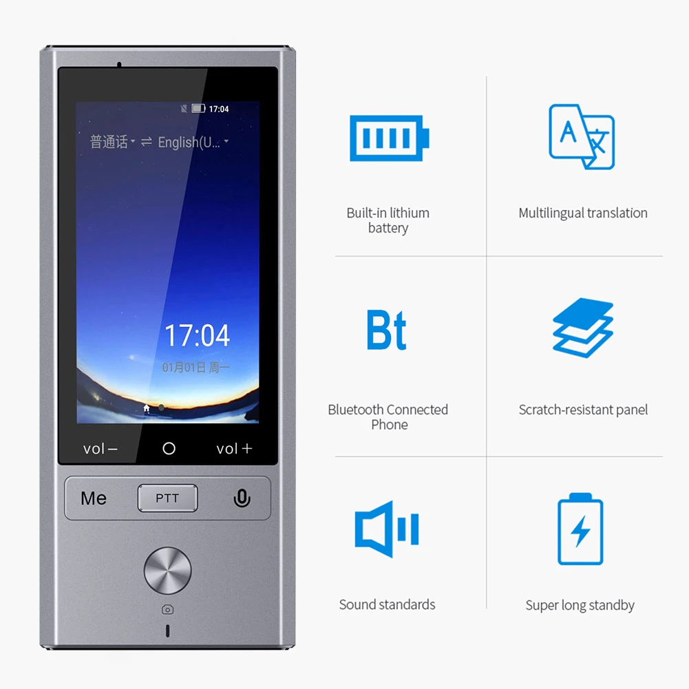 New Portable T9 Offline Translator Real Time 107 Multi-Language Translation Machine Global Voice Translator With Wifi M T