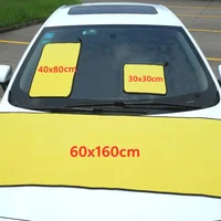 1 OR 3Pcs Car Wash Microfiber Towel 160x60CM Car Cleaning Drying Cloth Hemming Car Care Cloth Detailing Car Wash Towel 2