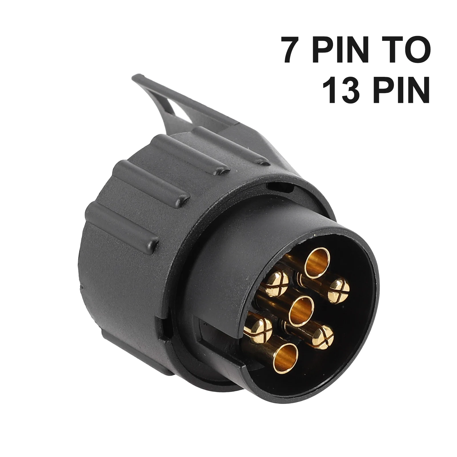 7 To 13 Pin Euro Plastic Trailer Socket Caravan Towbar Towing Electric Socket Adapter Plug Converter Car Accessories разветвитель socket adapter 3 euro 16a 3 usb 3a c с блоком 5в 3 1а rocketsocket бел