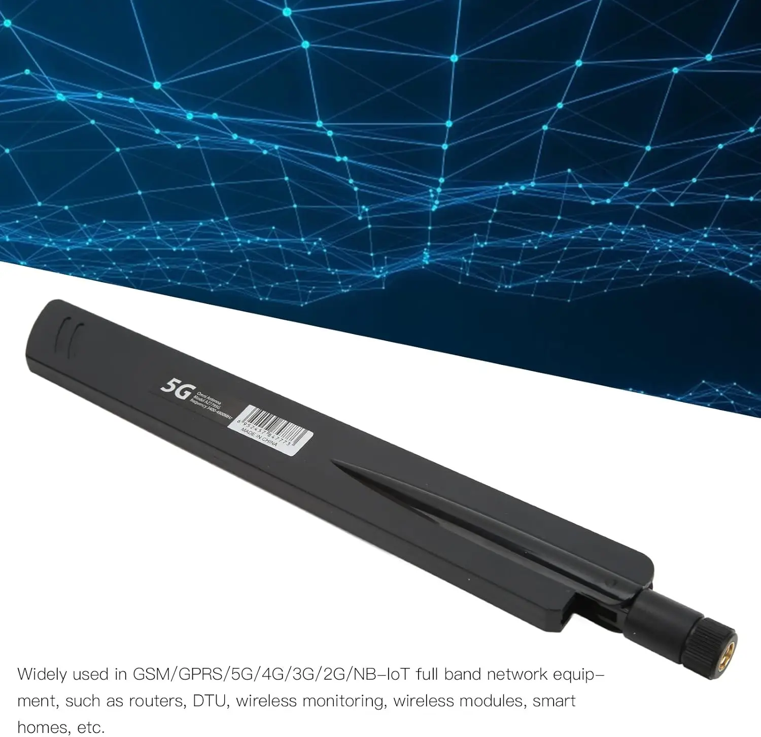 18dBi 4G 5G LTE SMA 남성형 고이득 안테나 600-6000MHz 광대역 외부 안테나 (라우터, 모뎀, IoT 게이트웨이용)