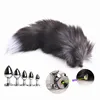 Bdsm Games Anal Sex Toys of Fox Plush Tail with Detachable Metal Butt Plug for Couples Cosplay Homosexual Erotic Accessories 1
