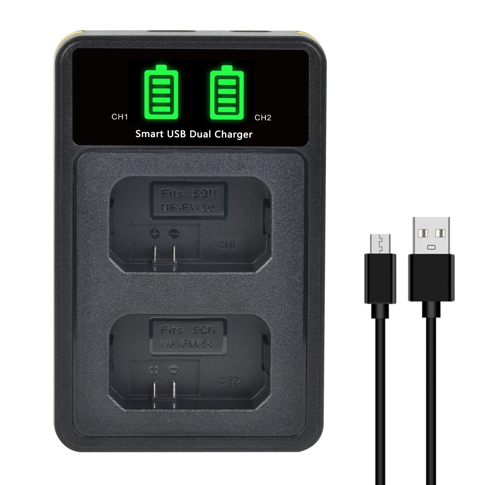 NP-FW50 Battery Charger For Sony Alpha A6000 A6400 A6100 A6300 A6500 A5100 A7 A7 II A7R A7R II A7R2 A7S A7S II A7S2 A5000 A3000 battery charger
