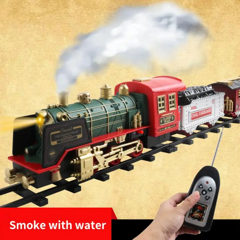 Christmas Train Set Electric Rail Car Building Block Track Toy Xmas Train Gifts Toys For Kids Birthday Party Christmas Gift