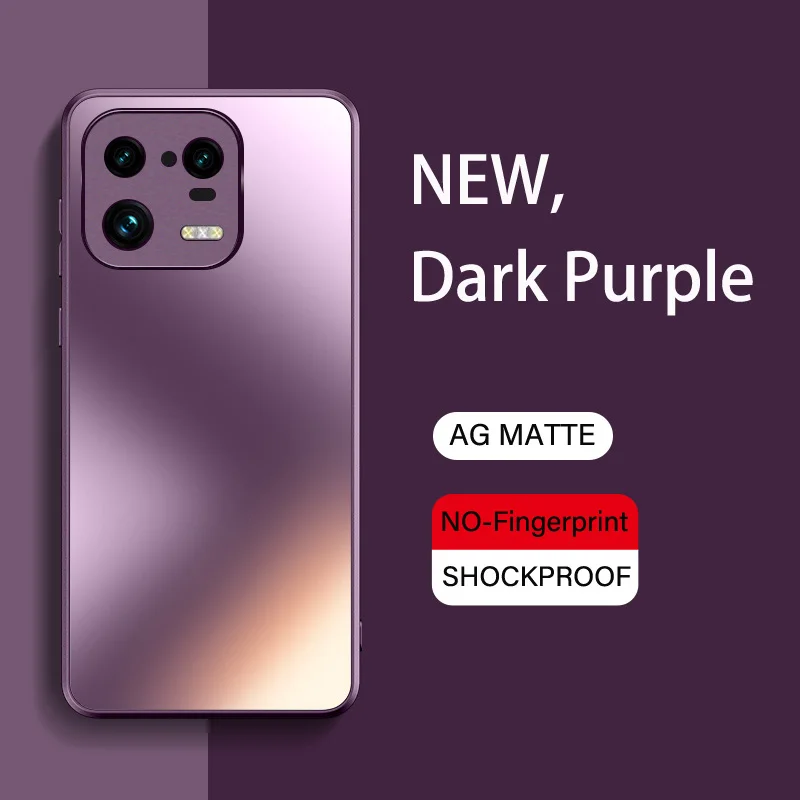 Glitter Shining AG Silicone Hard Case For Xiaomi Mi 13 12 12x 12T 11 Ultra 10 Poco F3 F4 F5 Pro Matte Frosted Protective Case_voghion.com