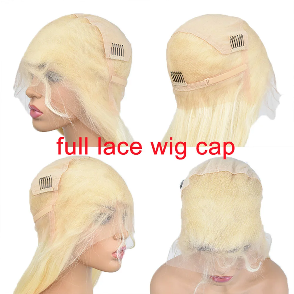 Full Lace Human Hair Wigs For Women Blonde Straight HD Transparent Lace Wigs Preplucked 180 Density Remy Hair HOTBABE 613,human hair wig