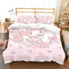Cartoon My Melody Duvet Cover Pillowcase Bedding Set Adult Boy Girl Bedroom Decoration Children Gift Single Double Large Size 6