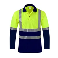 Men's High Visibility Long Sleeve Safety Shirt