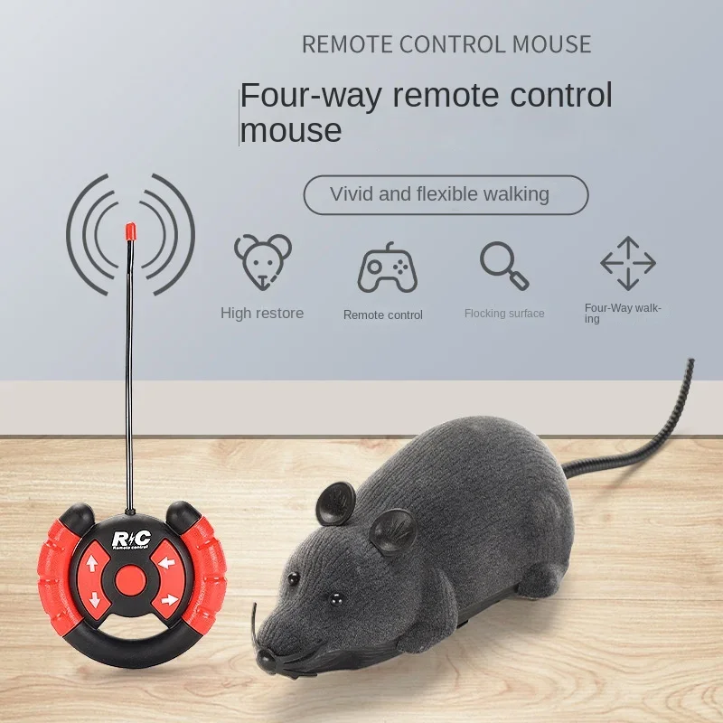 

Cat scaring artifact remote control animal mice Scary toys Realistic design and flexible movement rc car 14+y dron