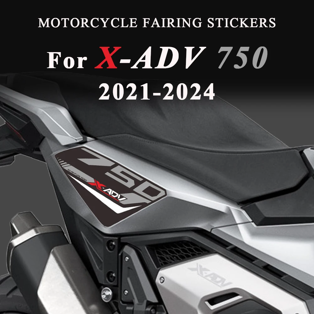 Red/Black/Grey Motorcycle Rear Fairing Protection Sticker for X-ADV  750 2023 Waterproof Decal For Honda XADV X ADV750 2021-2024