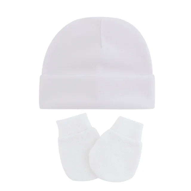 Baby Hat Gloves Set Boy Girl Warm Cotton Kids Beanies Newborn