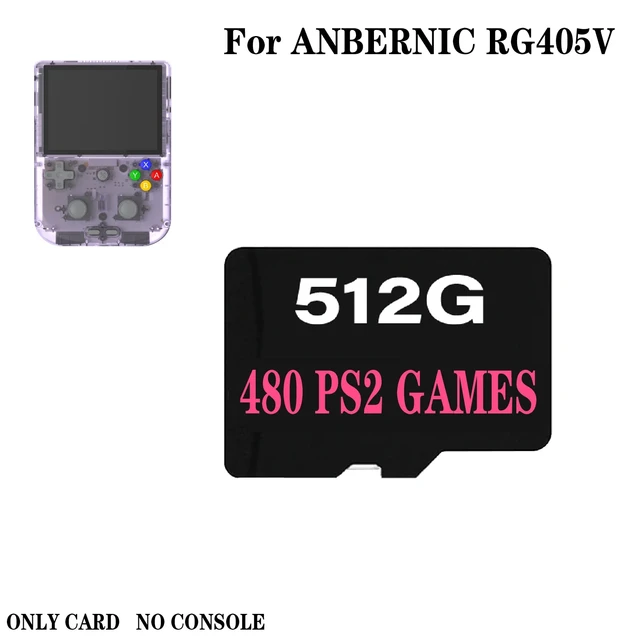 ANBERNIC RG405V Handheld Game Console TF Card Preloaded Game for Handheld  Game 512G Built in 75000