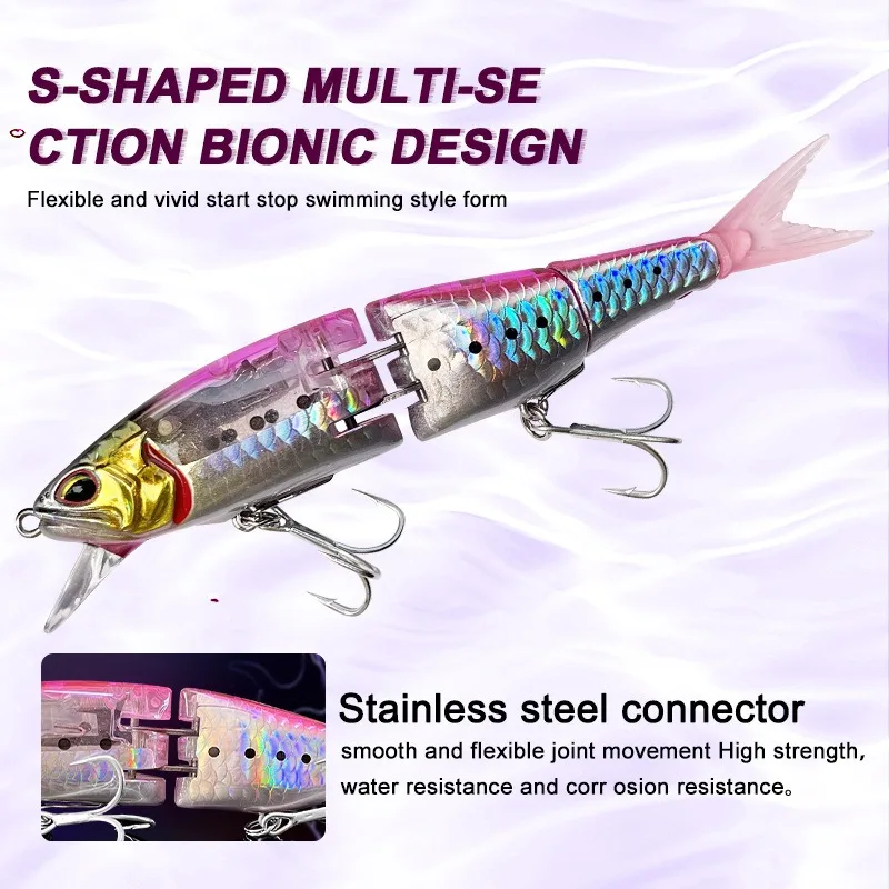 Multi Jointed bait 21g 14cm Flash Swimbait Wobblers JerkBait Minnow Fishing Lures Artificial Hard Bait Bass Pike Fishing Tackle