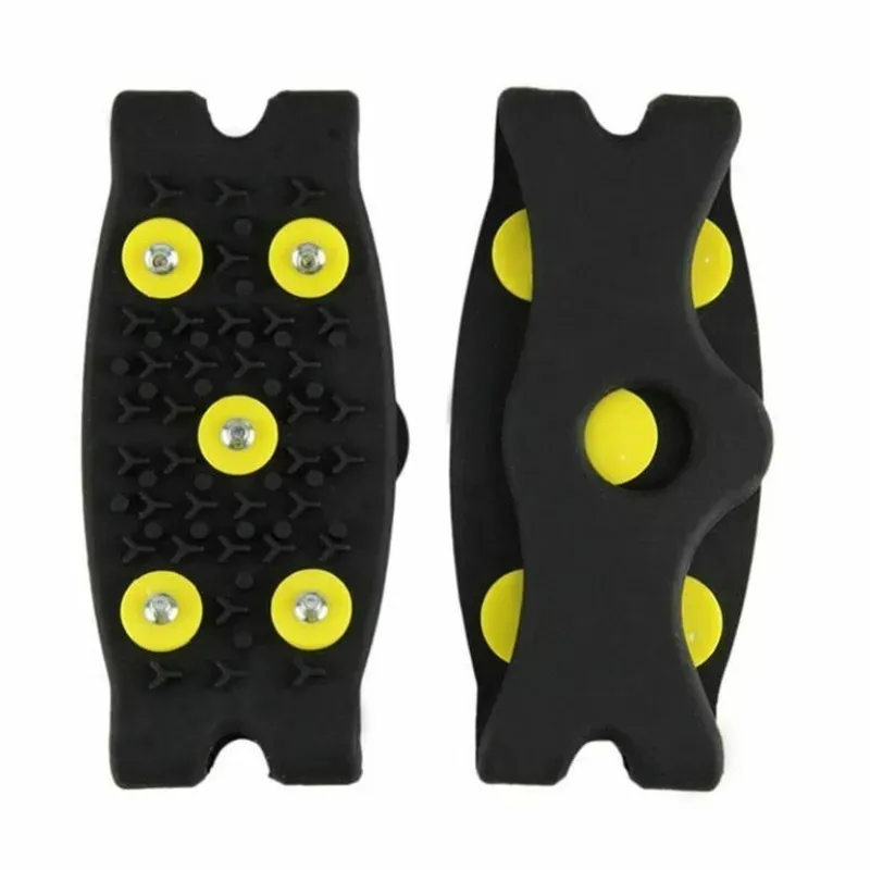 

2pcs 5-Stud Snow Ice Claw Climbing Anti Slip Spikes Grips Crampon Cleats Sport Shoes Cover for Women Men Boots Cover