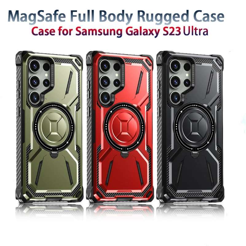 ShockproofBumpersArmorCaseForSamsungGalaxyS23UltraS23Plus