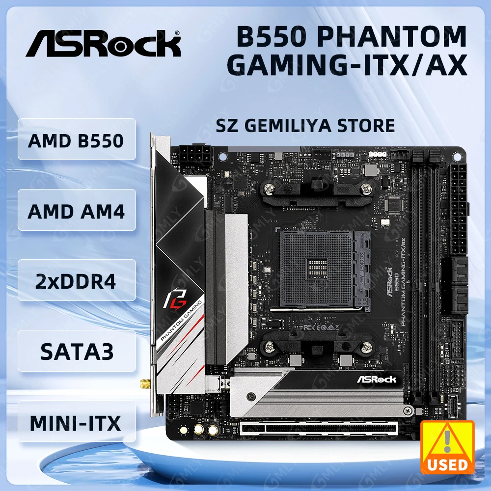マザーボード B550 PHANTOM GAMING-IT X/ax Wifi ASRock | B550 Phantom Gaming-ITX/ax