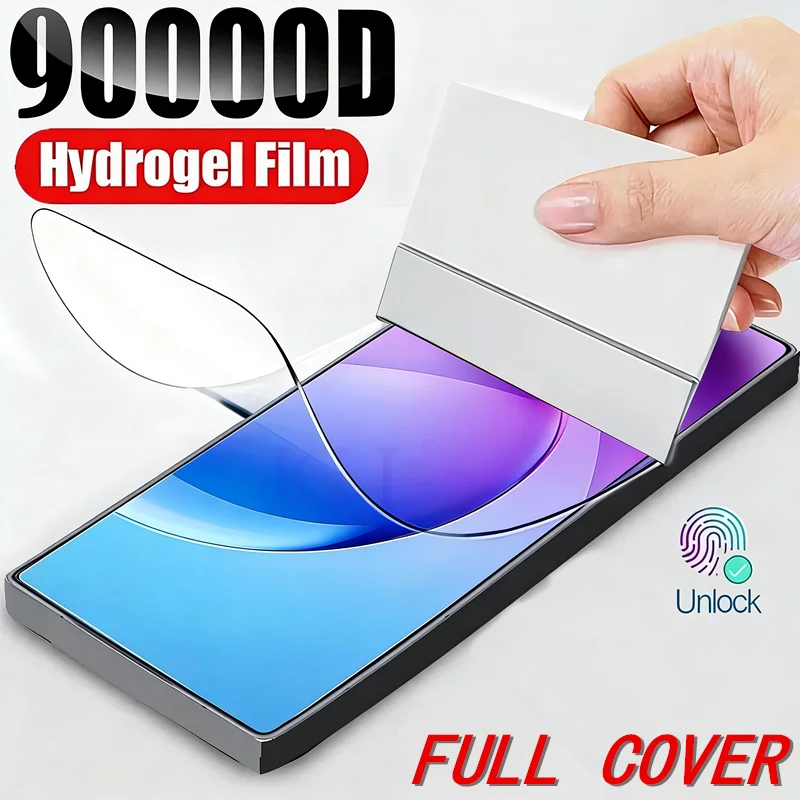 3-Pack Full Coverage Hydrogel Screen Protector Films