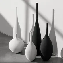Modern Minimalist Handmade Art Zen Vase Ceramic Ornaments Living Room Model Home Decoration