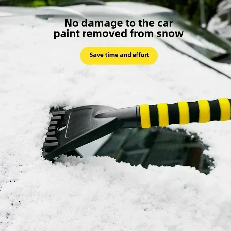 Multi-Functional Car Snow Shovel - Efficient Ice Scraper & Snow Brush, Winter Vehicle Snow Removal Gadget for Quick Clearing