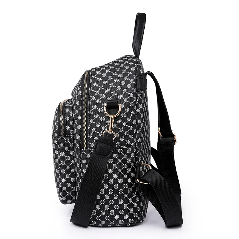 حقيبة ظهر مزدوجة بتصميم متطور من نسيج فاخر، متعددة...