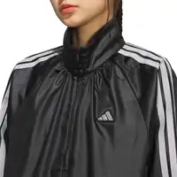 Nouvelle veste coupe-vent Adidas pour femme 2026, noire et argentée, tissée, coupe ample, décontractée, sportive, KS0039 3