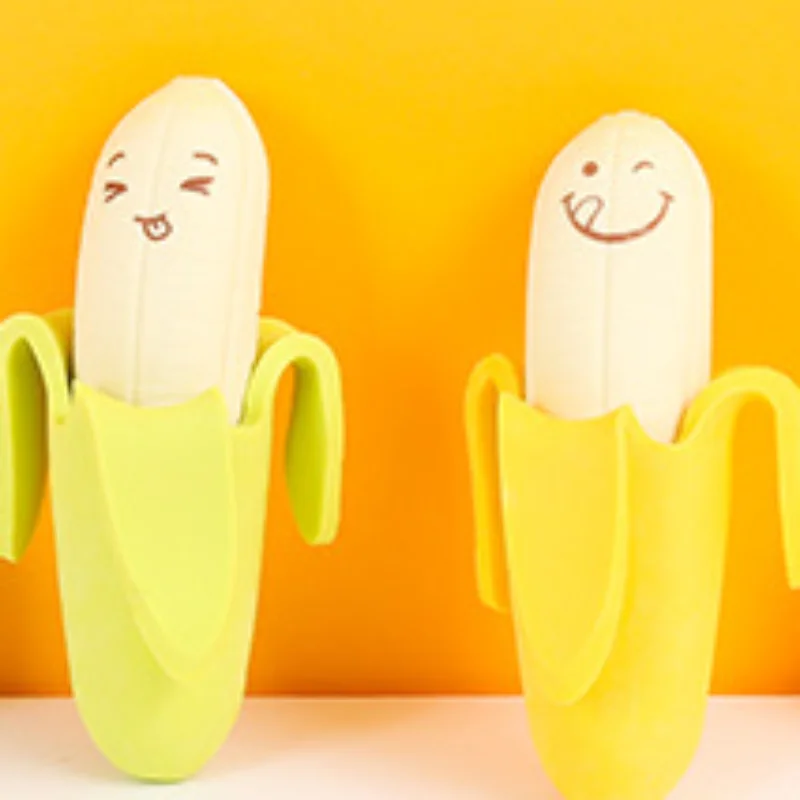

Kawaii Cartoon Cute Funny Banana Eraser Student School Supplies for kids