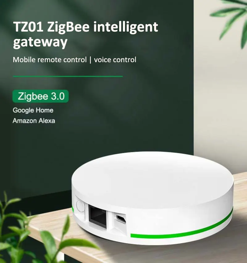 

ZigBee WiFi Bluetooth-compatible Mesh Hub New Smart Gateway Work With Tuya Smart App Voice Control Via Alexa Google Home