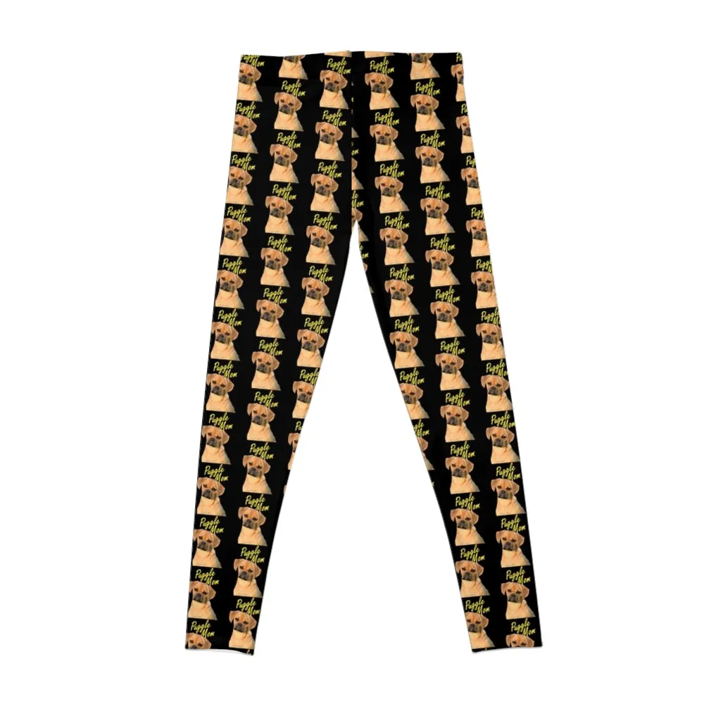 Puggle Mom Gift for Dog Owners Leggings Women's fitness sport pants Fitness clothing Womens Leggings