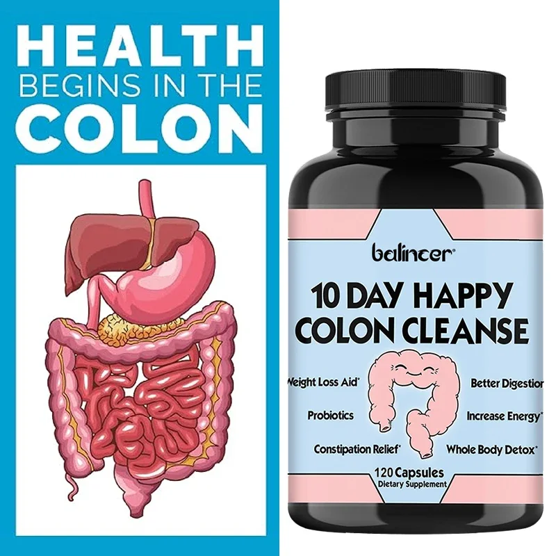 Super Colon Cleanse-10 Day Intestinal Cleanse-Detox, Constipation, Energy, Gluten Free, Dairy Free, Natural Herbal Extracts