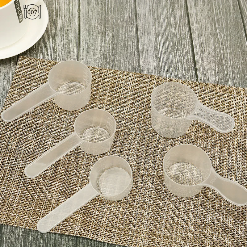 Measuring spoon set measuring cup and spoon set 1Pcs 50/60ml Plastic Measuring Coffee Scoop with Scale Baking Utensils Milk Powder Laboratory Liquid Spoon Kitchen Accessories
