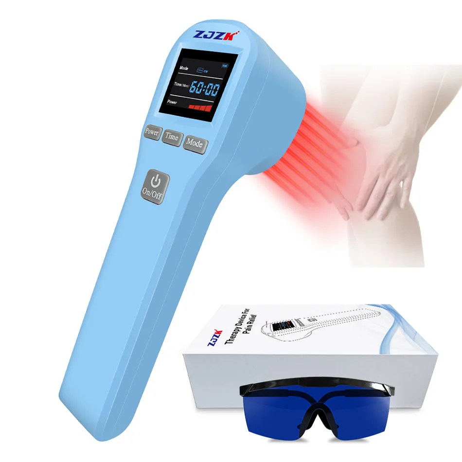 

Zjzk Class 4 Infrared Laser Knees Physiotherapy for Osteoarthritis Cure and Pain Relief 650nm 808nm 5W Handheld With Fast Effect