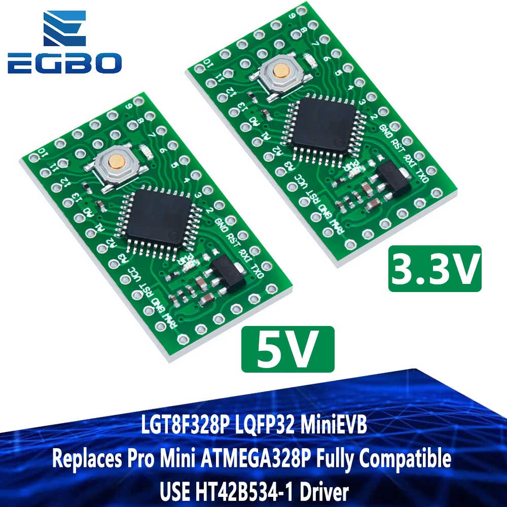 LGT8F328P LQFP32 MiniEVB 3,3 V / 5 V ersetzt Pro Mini ATMEGA328P, voll kompatibel mit Arduino. VERWENDEN Sie den Treiber HT42B534-1