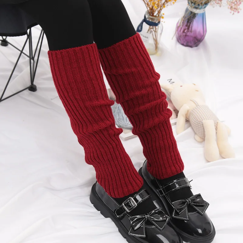 Description Picture 4 of itemLolita Long Socks Women Boot Cuffs Harajuku Leg Warmers Knitted Warm Foot Cover Arm Warmer Ladies Autumn Winter Crochet Socks