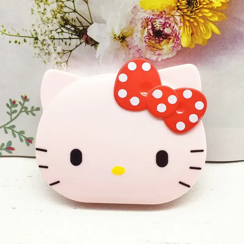 Hello Kitty Calculator Portable Foldable Vanity Mirror Cute Cartoon Girl Kids Learning Calculator Stationery School Supplies hello kitty calculator