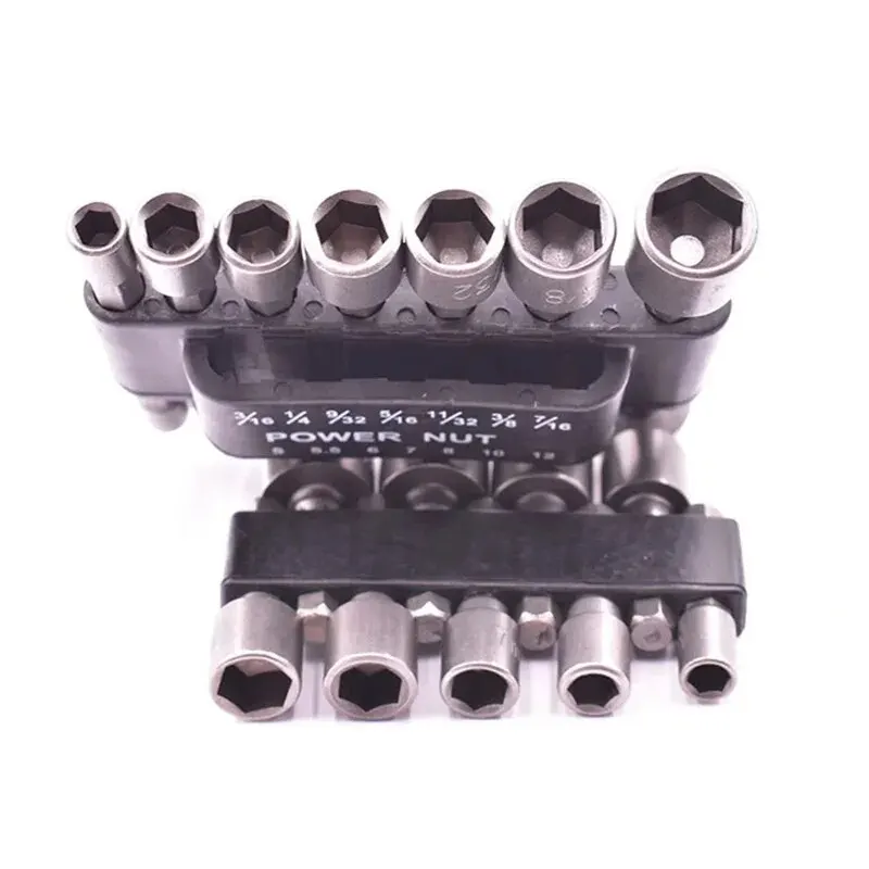 Xinfu 9PCS/14PCS Hex Socket Sleeve Nozzles Nut Driver Bit Set
