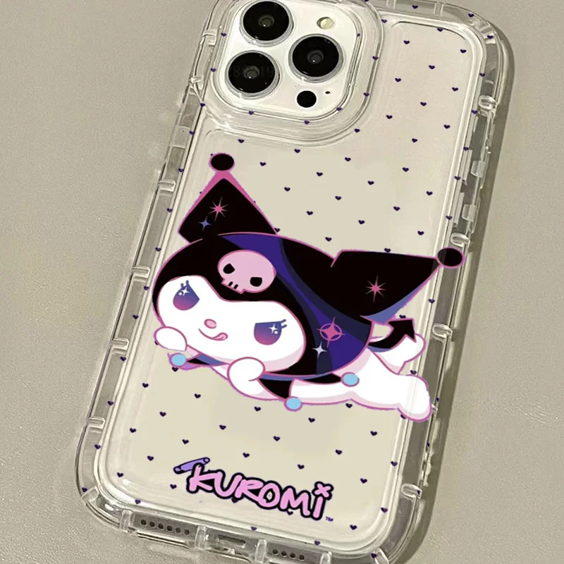 Kuromi Hello Kitty Soft TPU Case for Samsung Galaxy S24 S23 Ultra S22 S21 FE S20 S10 Plus Note 20 10 Pro A34 A54 A33 A53 Cover