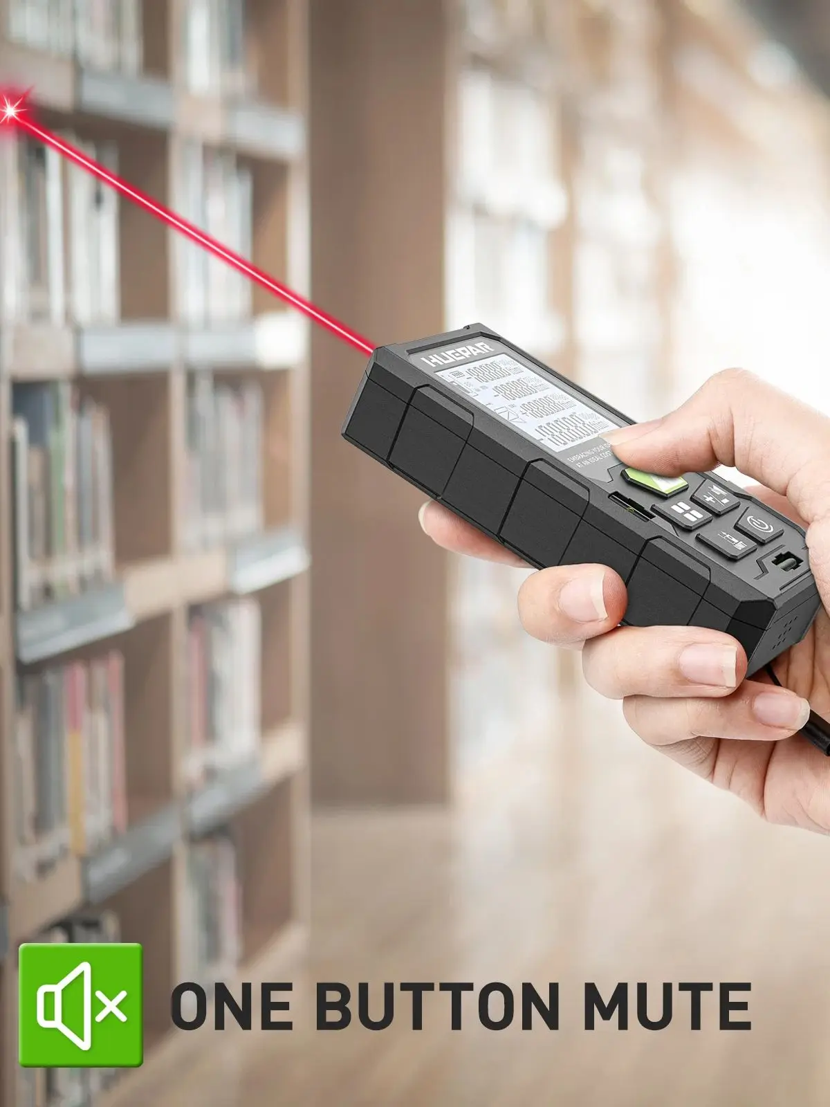 Huepar Laser Entfernung DM 50M/80M/100M/120M Entfernungsmesser Professionelle Meter Laser Entfernungsmesser Lineal Test Werkzeug M/in/Ft Winkel Sensor – Detail 9
