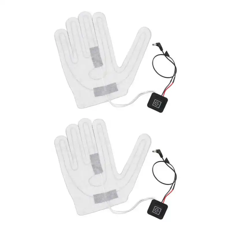 Heating 2 PCS Electric Heating Sheet 3 Gears Adjustable Heating Film Replacement DC Electric Heater Pads for Heating Gloves 2