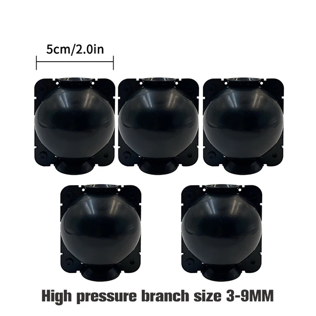 5pcs Black 5cm