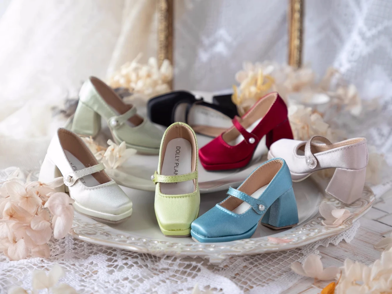 Chaussures de poupée à talons hauts pour femmes, accessoires de