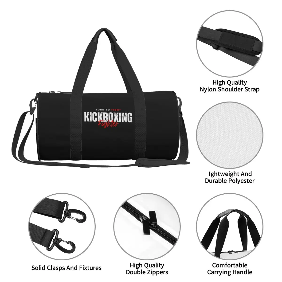 Gym Bag Kickboxing Karate Muaythai Sports Bag Large Jujitsu Wrestling Couple Weekend Pattern Handbag Colorful Travel Fitness Bag 4