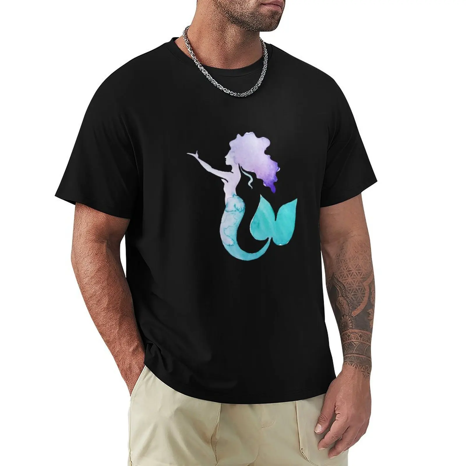 

Mermaid T-shirt customs new edition cute tops Men's t-shirt