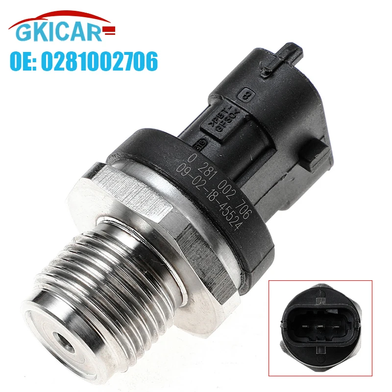 

0281002706 Fuel Pressure Sensor 0281002903 20792328 30677300 3843100 For Alfa Volvo XC60 XC70 XC90 2.4 D D5 AWD